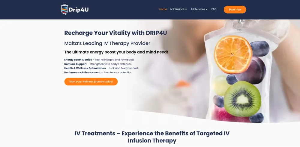 Screenshot del proyecto Landing page para servicios de salud
